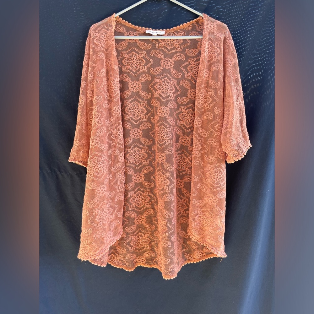 Pink lace Vest